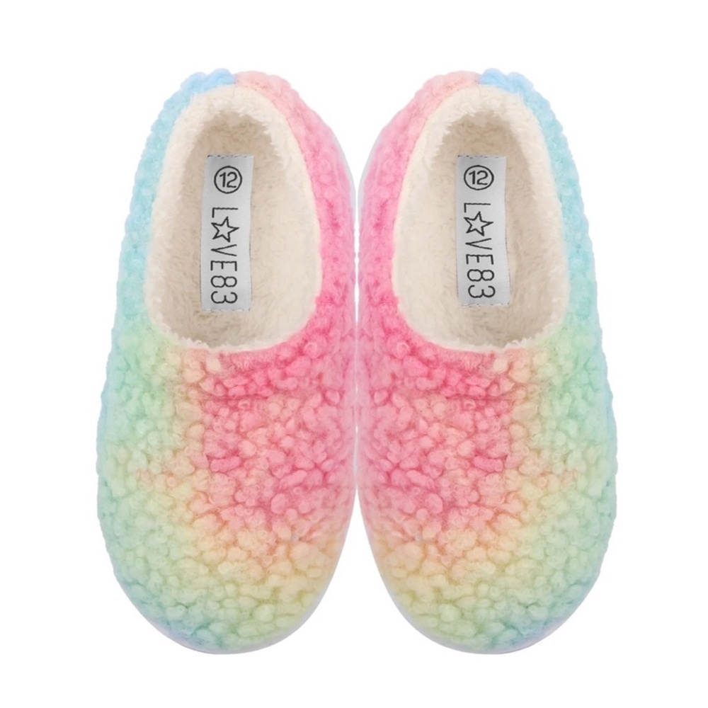 Love Kids Slippers - Rainbow Colors